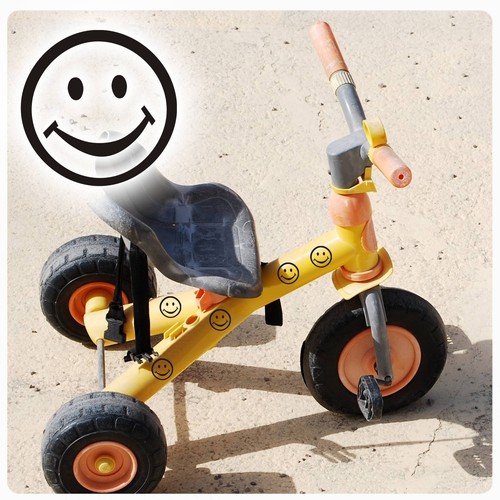 Fahrradaufkleber smile - fahrradaufkleber,