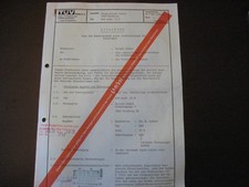 original Tüv Gutachten für