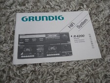 Grundig Bedienungsanleitung für Hifi-System R 4200  Original