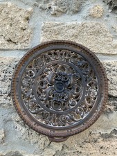 Antik Lüftungsgitter GussEisen Ofen Kamin Mit Markierung Rund