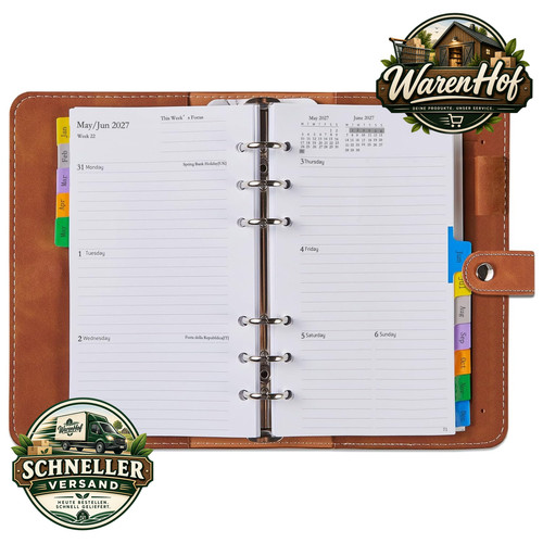 Kalender 2027 ringbuch - 2027, a6