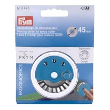 Prym Ersatzklinge Zackenklinge für Prym ergonomics Rollschneider (45 mm)