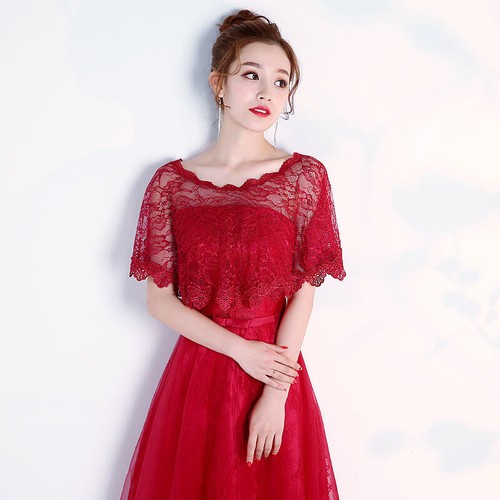 Damen blumen spitze capelet - blumen,