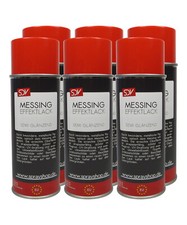 6x Messing Lackspray