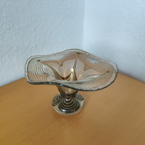 Vase glas eisch 1988 signiert - glas,