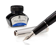 Füllhalter Set Cleo Skribent Classic Metall, Patronen-Füller, M-Feder u. Tinte