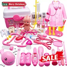 Arztkoffer Kinder, Medizinisches Spielzeug mit Arztkittel, Doktor Rollenspiel