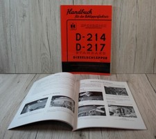 Mc Cormick Bedienungsanleitung für Traktor D-214 D-217