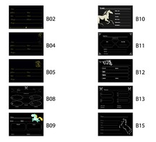 Verschiedene Stalltafeln