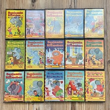 15 Benjamin Blümchen Hörspiel MC Kassetten Kiosk Teldec rot gelber Aufkleber