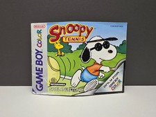 SNOOPY TENNIS NINTENDO GAME BOY COLOR ANLEITUNG HANDBUCH INSERT MANUAL BOOKLET