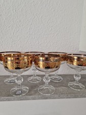 6 Sektschalen Bohemia Kristall