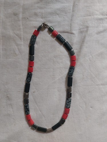 Schwarz rot silberne kette - schwarz-rot-silberne,