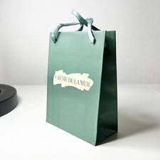 creme de la mer geschenktasche höhe 15 cm breit 11,5 cm grün