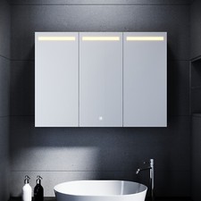 LED Edelstahl Spiegelschrank