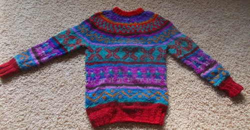 Handgestrickter inka pullover - inka,