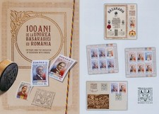 Rumänien 2018 Vereinigung,Bessarabien,Wappen,König Mi.7352-53,Zf.,KB,Block 729