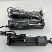 3,7V  Ladegerät für Wiederaufladbare Li-Ion Akkus,Batterie Akku  LED-Anzeige USB