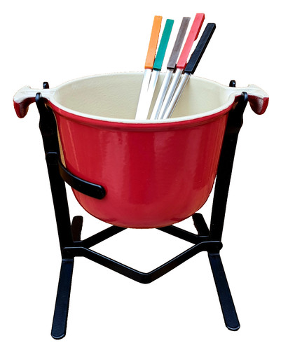 Creuset vintage fondue set - le,