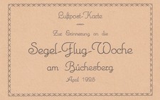 DR P 156 mit sehr seltenem Zudruck "Segel-Flug-Woche Büchesberg"
