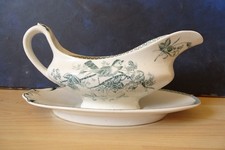 Antike Gustavsberg Schweden Sauciere Schale Porzellan blau weiß sehr gut