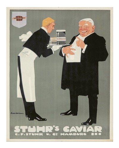 Vintage kaviar werbeplakat - kaviar,
