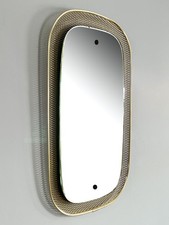 Vereinigte Werkstätten München Spiegel mit Streckgitter-Rahmen um 1955 1.Z