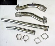 Downpipe 76mm Audi S4 RS4 A6 2,7l Bi-Turbo B5 Hosenrohr Sportauspuff Auspuff 3"