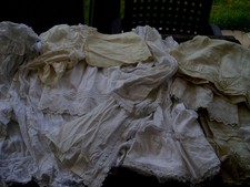 Konvolut  Spitze, Reste von alte Textilien, Baumwolle Spitzen, Vintage, Nähen 2