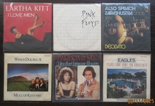 6 x Rockpop Singles der 1970er Jahre – alle im Bildcover in sehr guten Zuständen