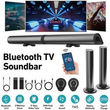 2-in-1 Soundbar mit Bluetooth 5.3  4 Lautsprechersystem 3D Surround TV Heimkino