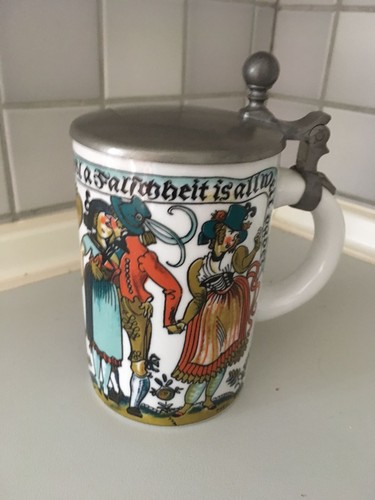Alter porzellan bierkrug - alter,