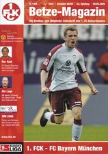 Programm 1.FC Kaiserslautern -