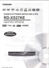 Toshiba RD XS 27 KE XS27KE Grichisch Greek EMHNIKA Bedienungsanleitung Gebrauchs