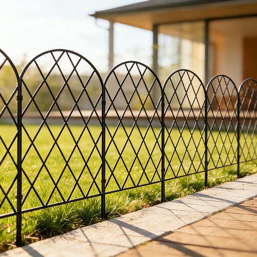 Gartenzaun metall dekorativ - metall,