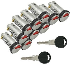 Steckzylinder Schloss Wohnwagen Wohnmobil STS Zadi 2 Schlüssel 10 x Zylinder rot