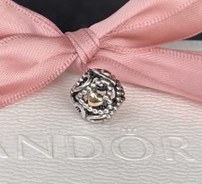 Original Pandora Charm bicolor „verbreitete Liebe“ silber 925, 14 K gold #791372