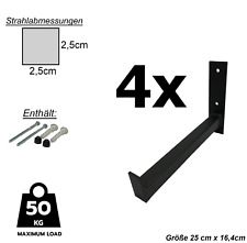 4x Reifenhalter Wandhalterung–Felgenhalter Wand Set 25x16.4cm, Luckyberg | 2513