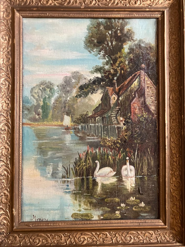 Altes ölgemälde leinwand - Ölgemälde,