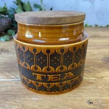 Vintage Hornsea Keramik Erbstück Teekanister. Klein 70er Jahre