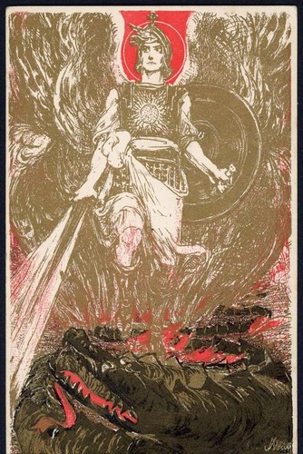 Ansichtskarte nibelungen - ansichtskarte,
