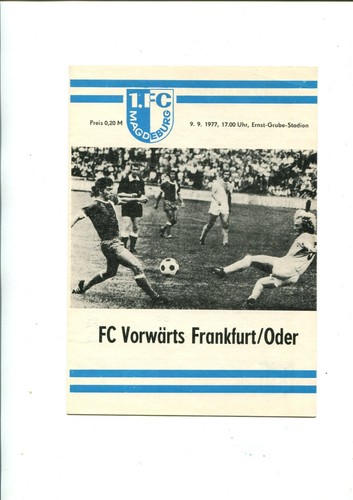 Programme magdeburg fc - magdeburg,