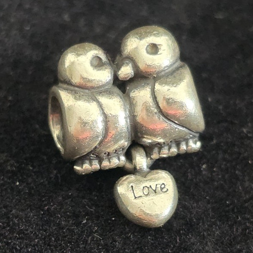 Charm anhänger eulenpaar - eulenpaar, mit