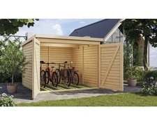 Fahrradgarage Karibu 4 Holz