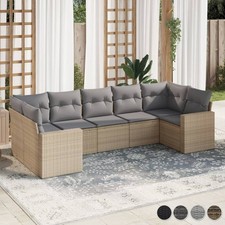7-tlg. Garten-Sofagarnitur mit