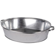 UNUS® Zinkwanne 27 Liter Miniteich Sektkühler Terrassenteich Pflanztopf