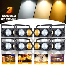 8x 200W COB LED 2in1 Par DMX Audience Blinder Bühnenlicht Studio Theaterstrahler