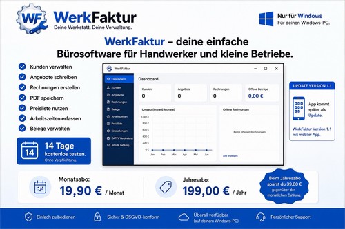 Werkfaktur einfache - werkfaktur, –