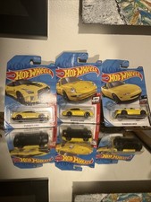 Yellow Hot Wheels Set Of 3