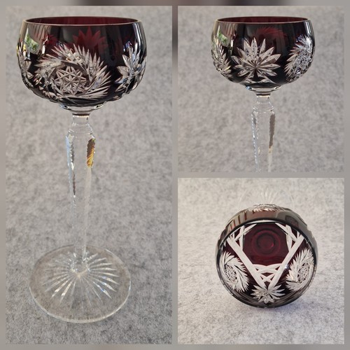 Edles überfangglas weinglas - Überfangglas,
